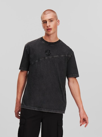 KARL LAGERFELD JEANS - Camiseta en gris: frente
