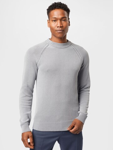 HUGO Sweater 'Sdip' in Grey: front