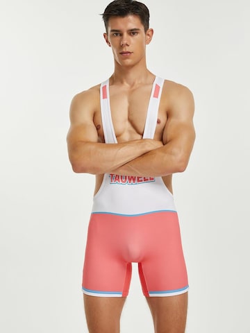 TAUWELL Sportunterhose 'Fitness Wrestling' in Pink: Vorderseite