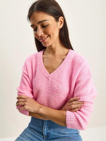 Bianco Lucci Pullover in Pink