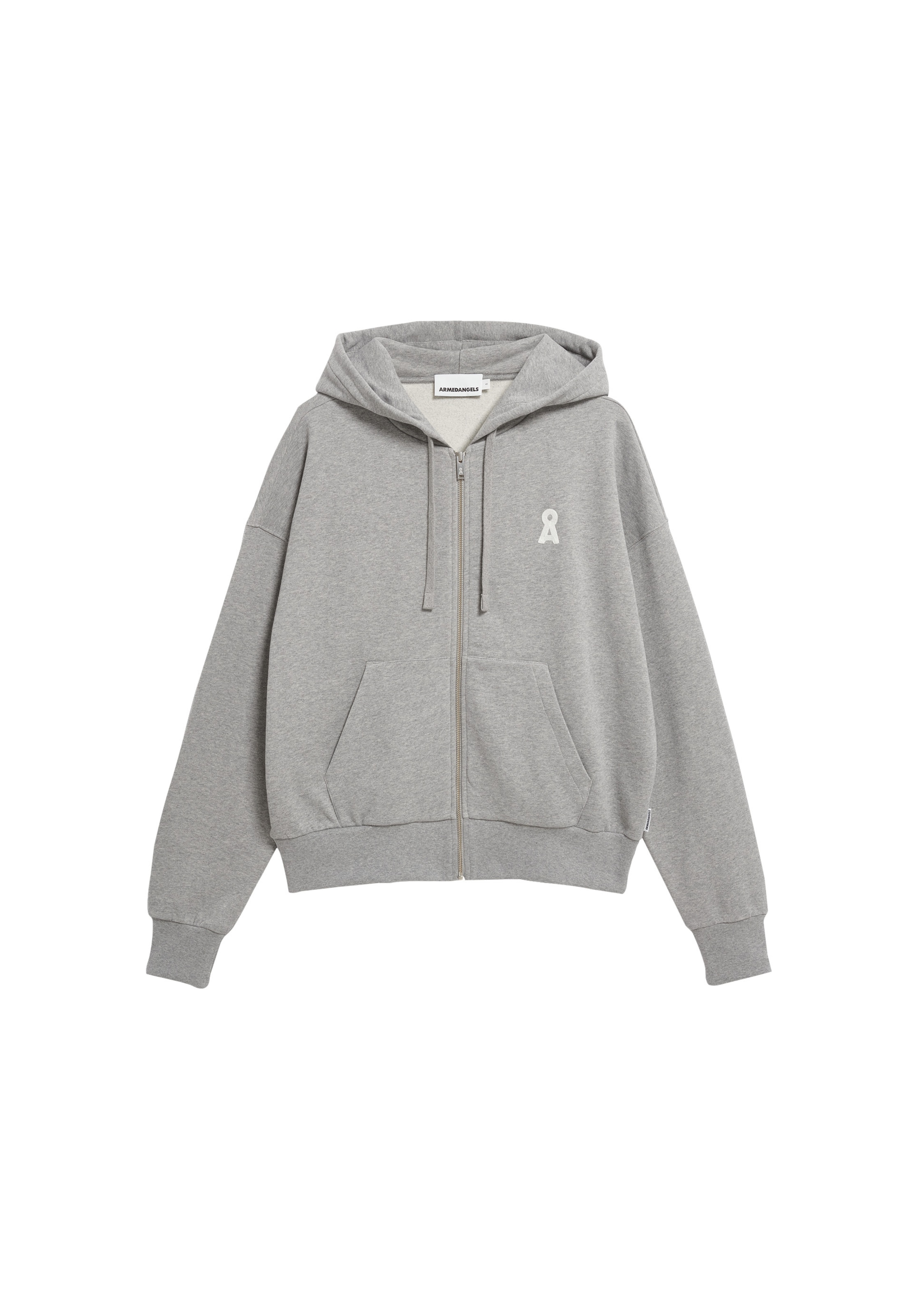 ARMEDANGELS Sweat jacket in Grey: front