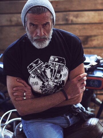 MAKAYA Shirt 'Panhead' in Black