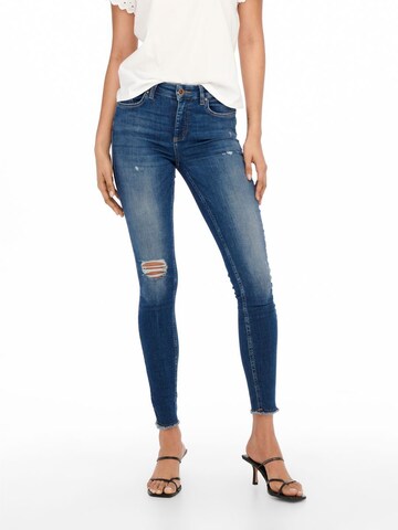 ONLY Skinny Jeans 'Blush' in Blau