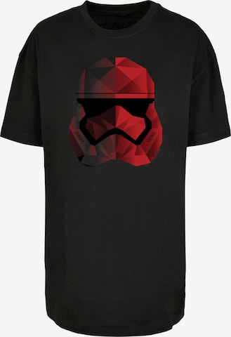 F4NT4STIC Oversized Shirt 'Star-Wars The Last Jedi-Cubist Trooper Helmet' in Black: front