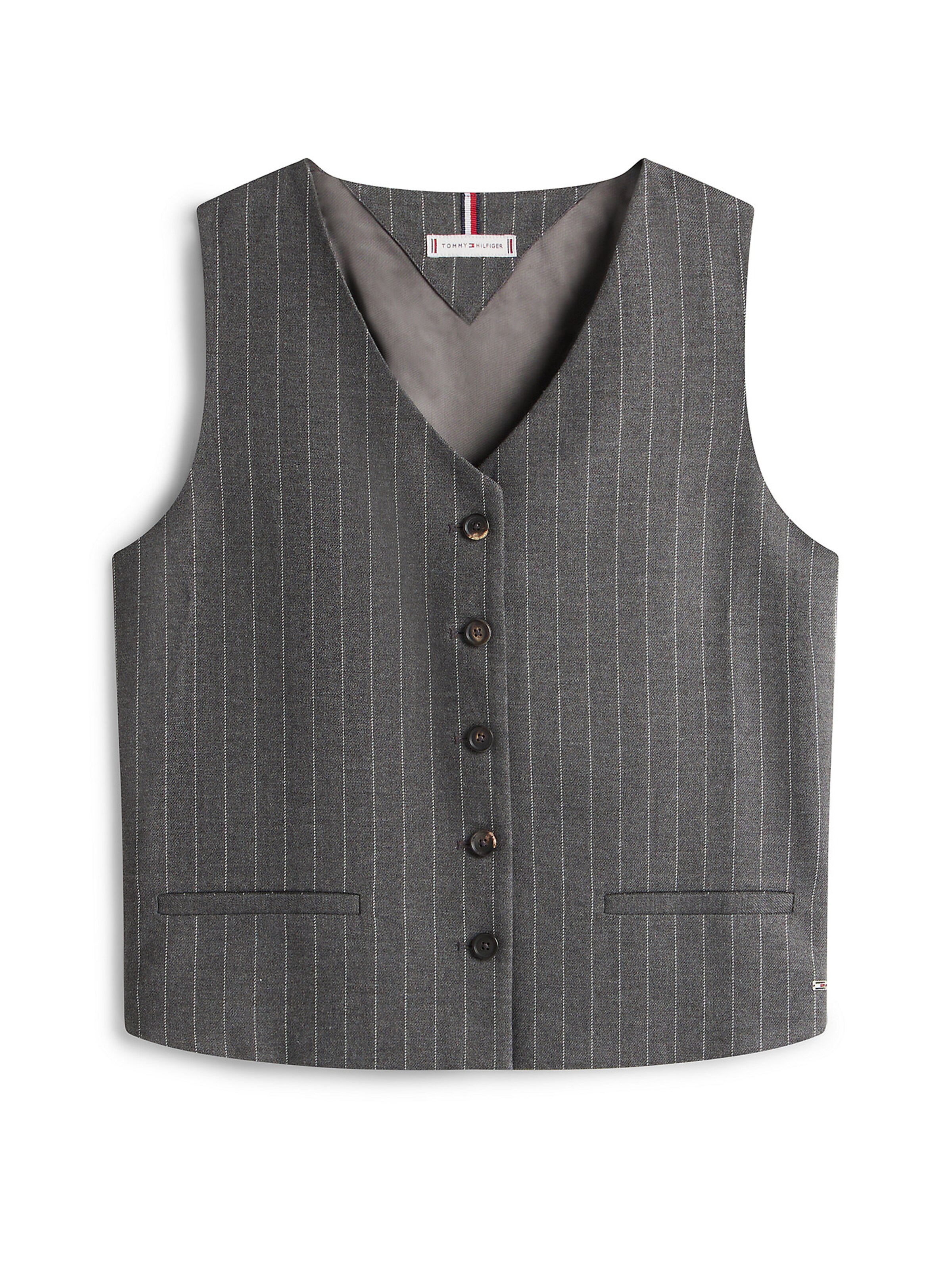 TOMMY HILFIGER Suit Vest in Grey: front