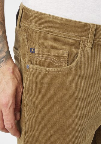 REDPOINT Slim fit Pants 'Milton' in Brown