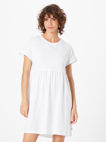 Urban Classics - Vestido 'Empire Valance' em branco: frente