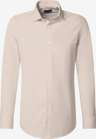 Chemise business PIERRE CARDIN en beige : devant
