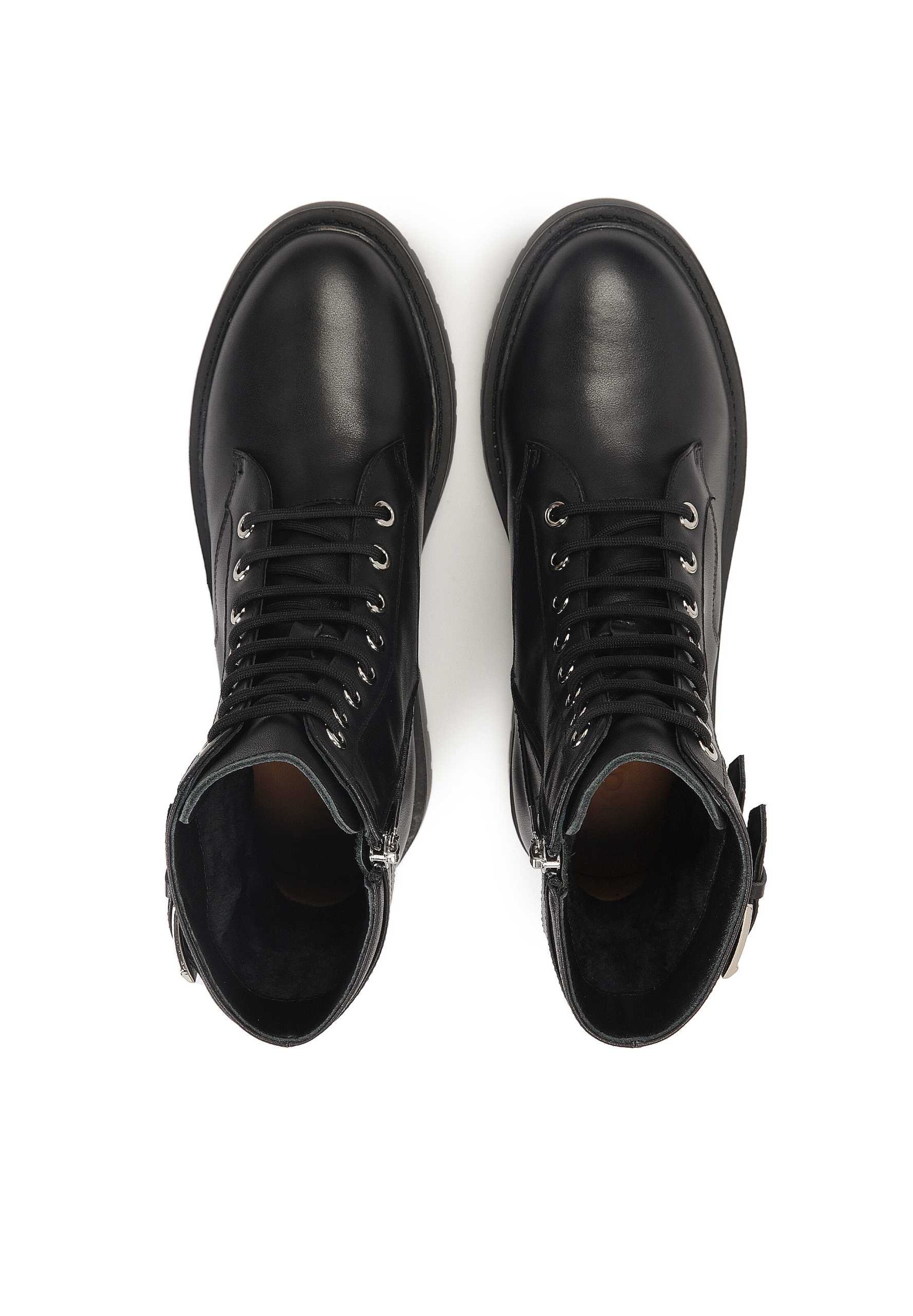 Stivaletto stringato di Kazar in nero