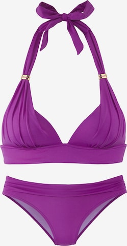 Triangle Bikini LASCANA en violet : devant