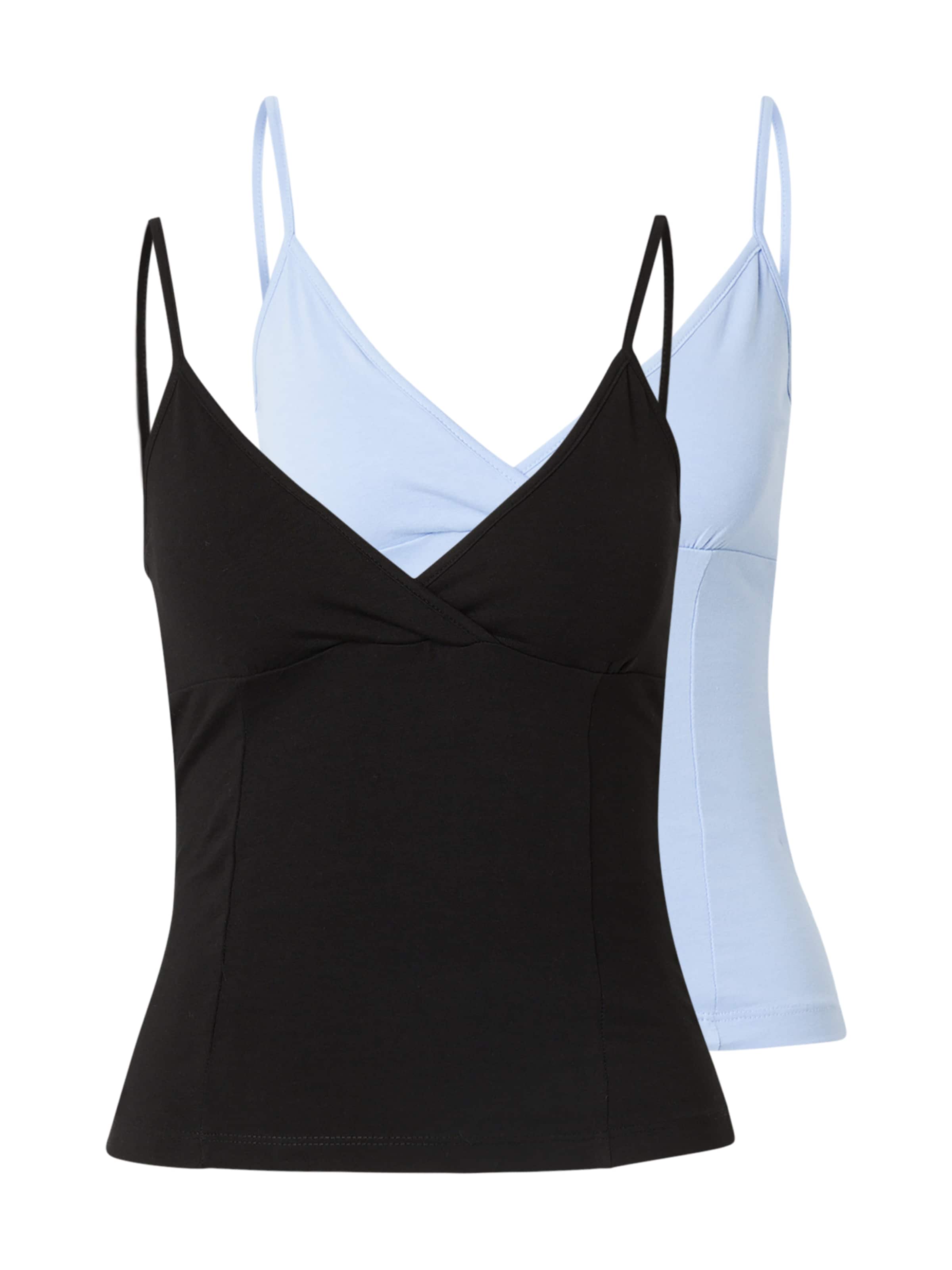 WEEKDAY Top 'Lizzy' - Modrá: predná strana