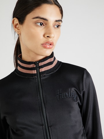 Hurley - Sudadera con cremallera deportiva en negro