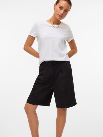 VERO MODA Loose fit Trousers with creases in Black
