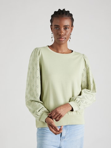 VILA Sweatshirt in Green: front