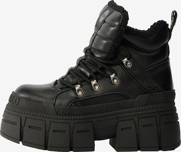 juoda BUFFALO Suvarstomieji kulkšnis dengiantys batai 'Gospher Hike': priekis
