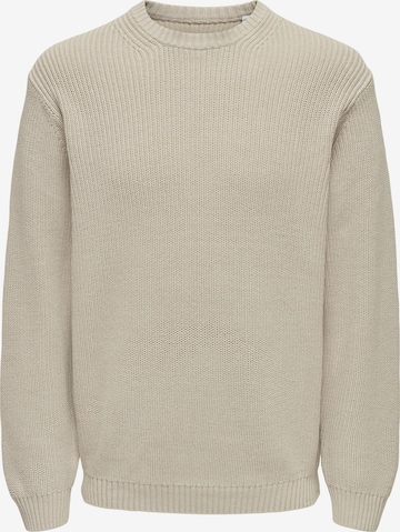 Only & Sons Trui 'ONSROSU' in Grijs: voorkant