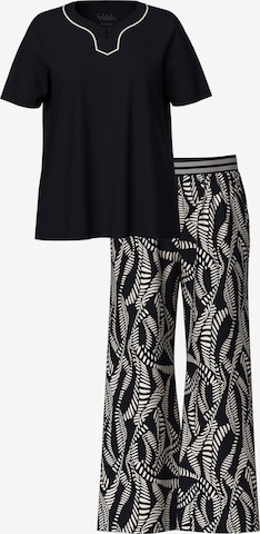 Ulla Popken Pyjama värissä musta: etupuoli