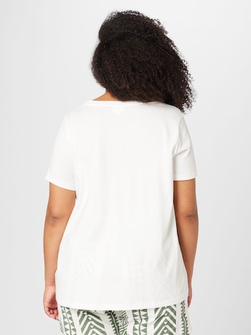 balta ONLY Carmakoma Marškinėliai 'CALANDRA'