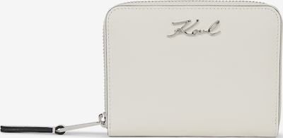 Karl Lagerfeld Naudas maks ' K/Signature Mittelgroßes Portemonnaie mit Reißverschluss ' pieejams One Size, krāsa - balts, Preces skats