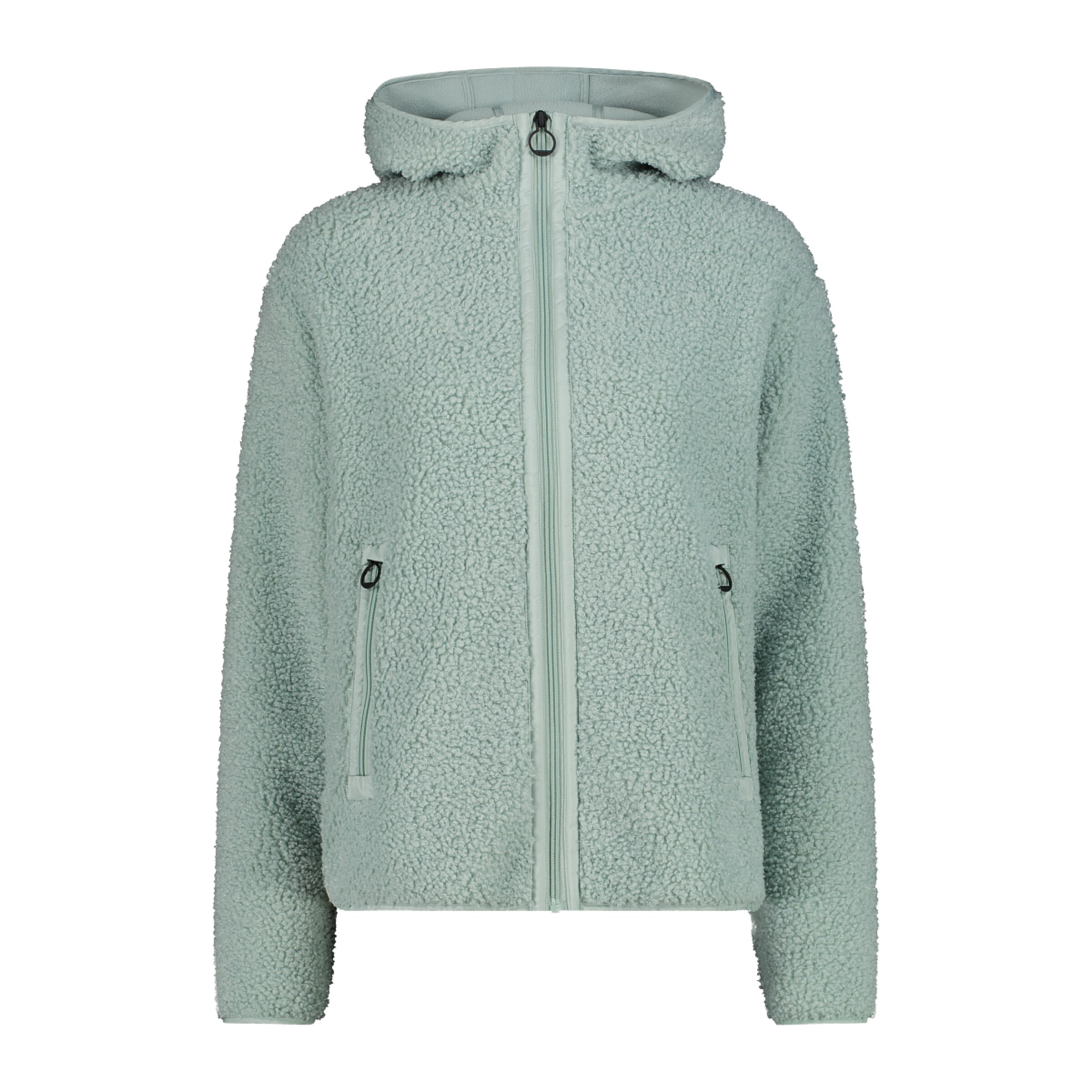 CMP Athletic Fleece Jacket in Green: front