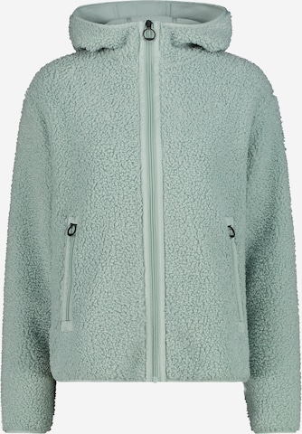 CMP Athletic Fleece Jacket in Green: front