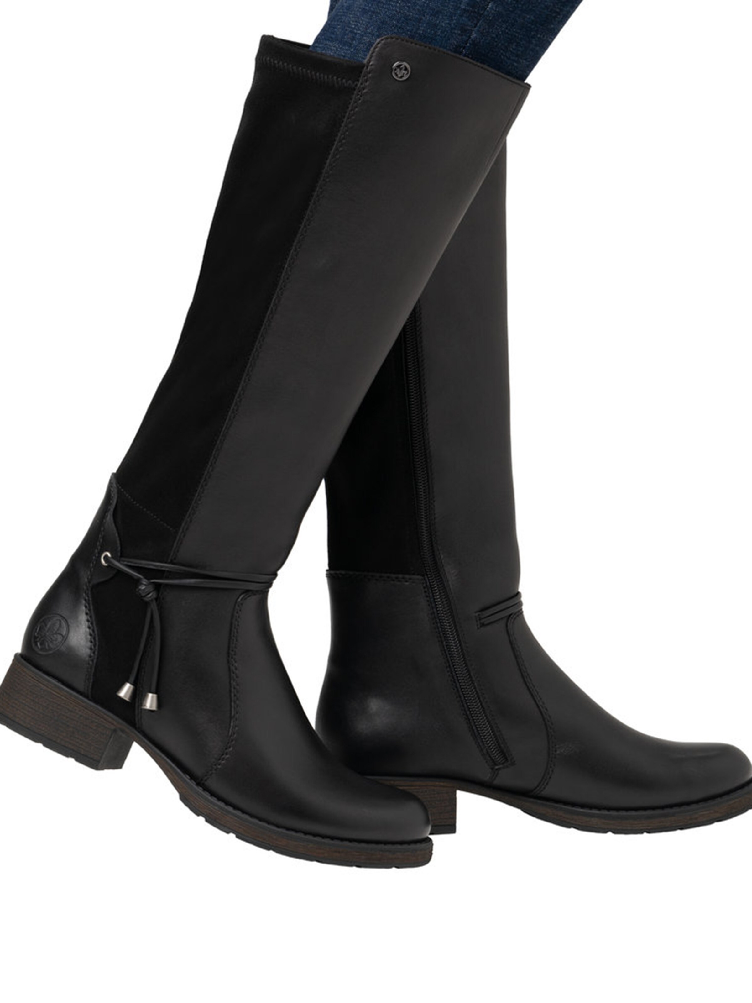 Rieker Boots in Black: front