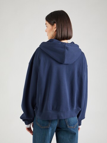 WEEKDAY Sweat jacket 'Boxy' in Blue