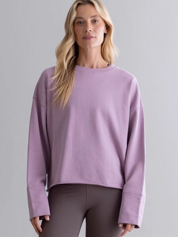 Hey Honey Trui 'Open Edge Sweater' in Lila: voorkant