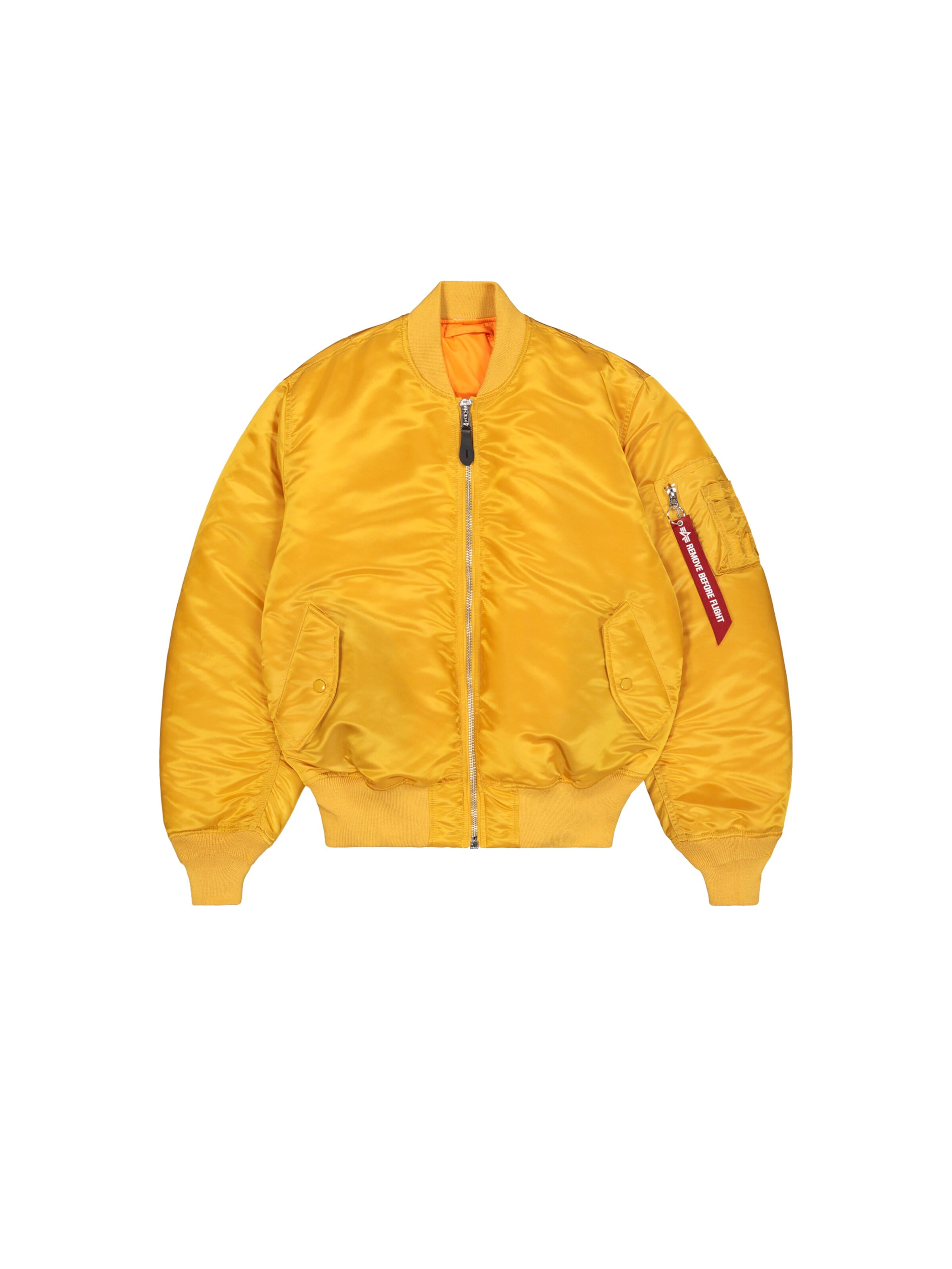 ALPHA INDUSTRIES Between-Season Jacket 'MA-1 Heritage' in M in Yellow, Item view