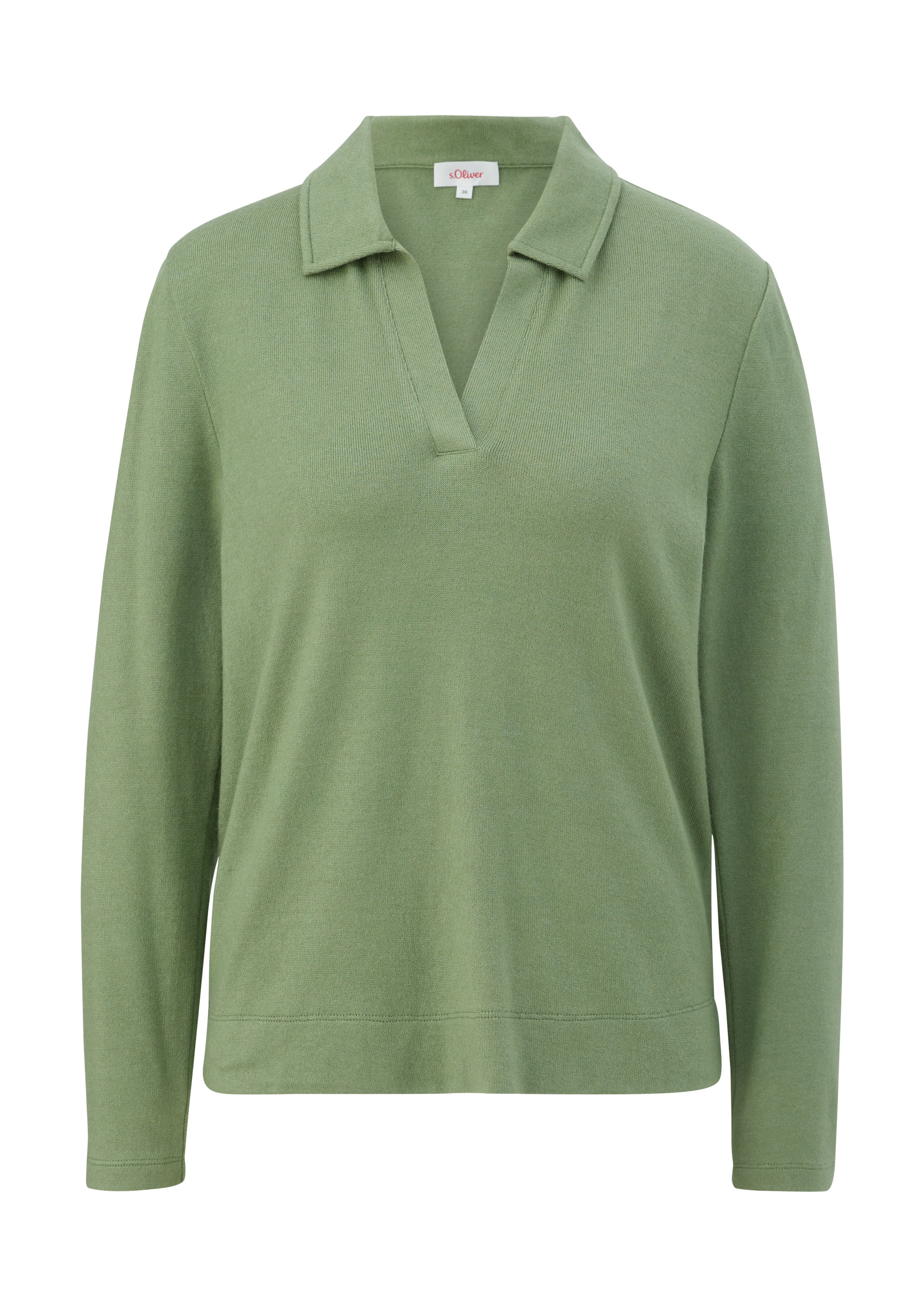 T-shirt s.Oliver en vert : devant