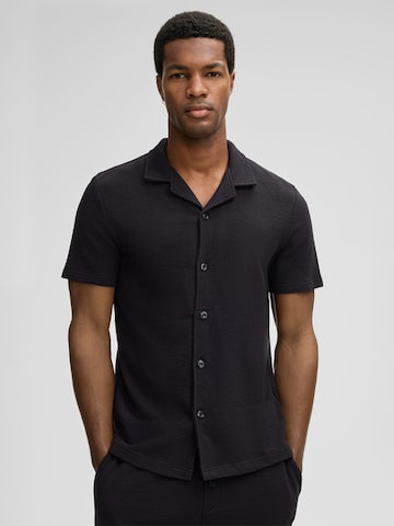 Coupe regular Chemise 'Soma' STRELLSON en noir : devant