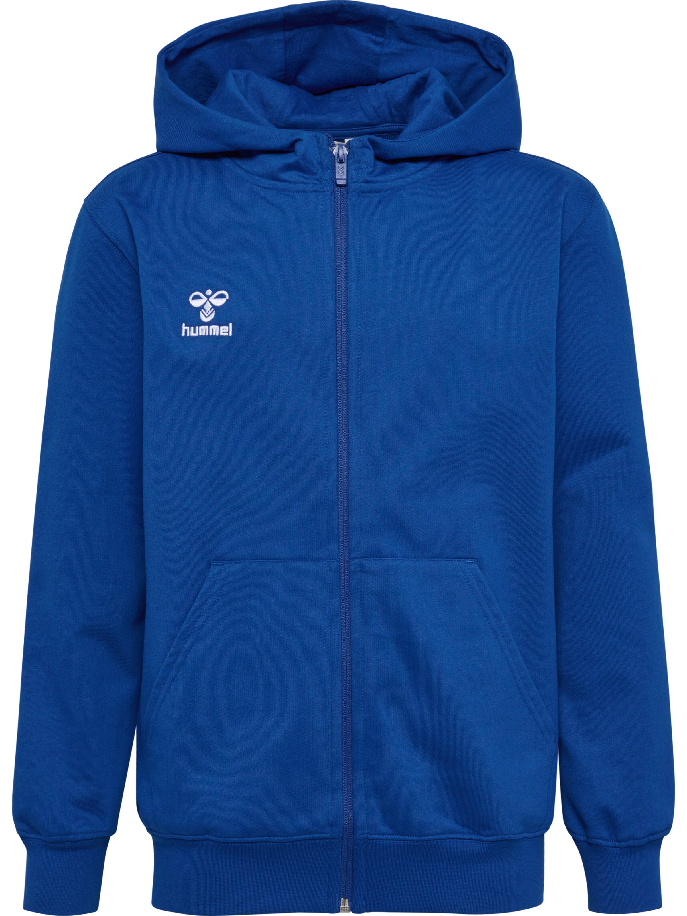 Hummel Sportsweatjacke 'GO 2.0' in Blau: Vorderseite