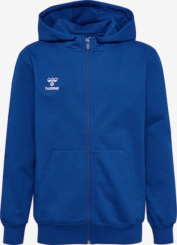 Hummel Sportsweatjacke 'GO 2.0' in Blau: Vorderseite