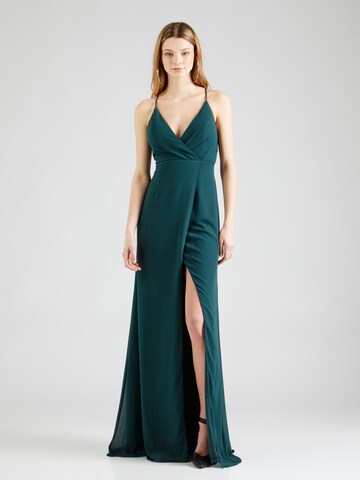 STAR NIGHT Evening Dress in Green: front