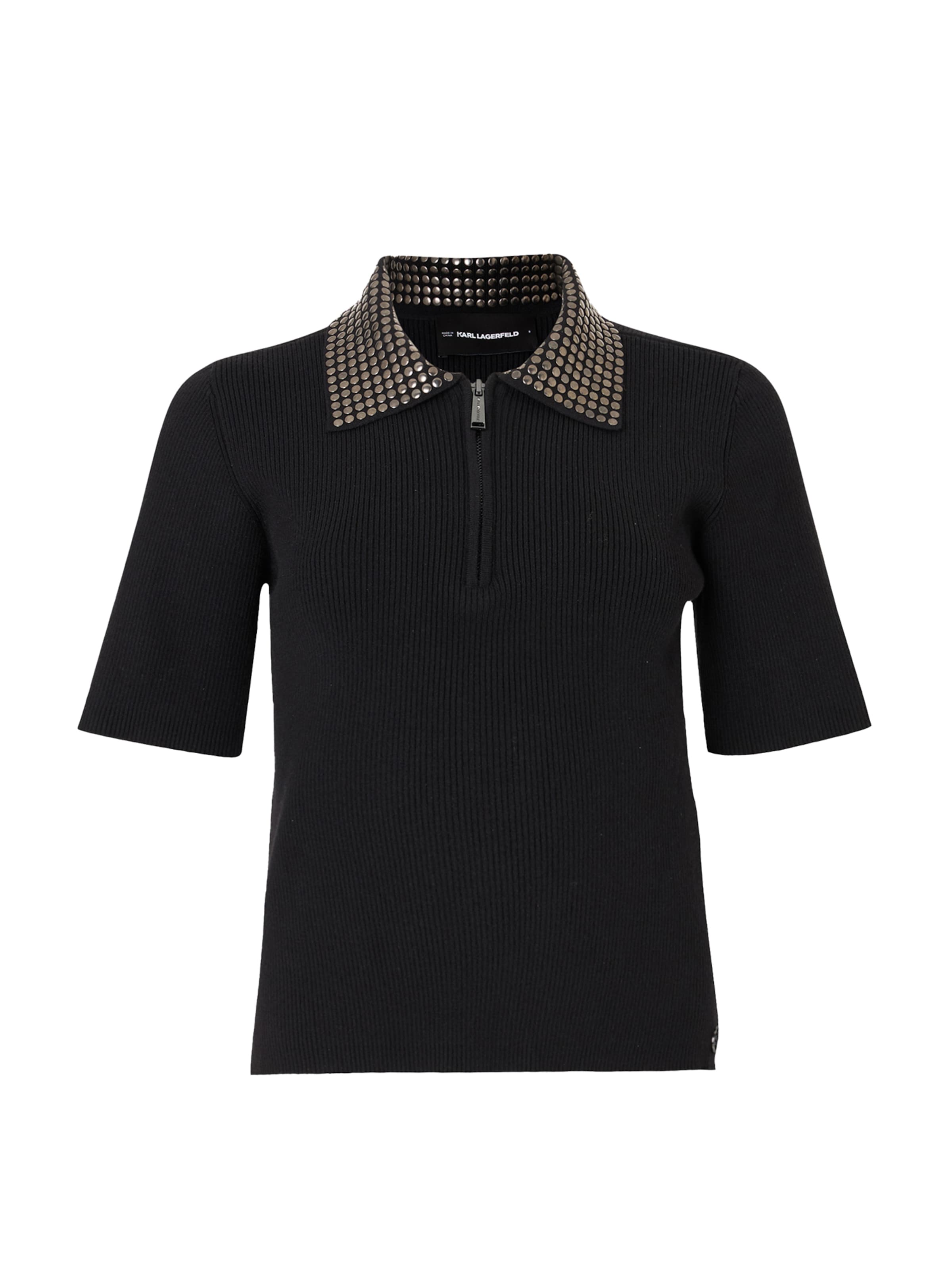 Tricou Karl Lagerfeld pe negru, Vizualizare produs