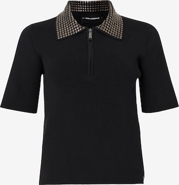 juoda Karl Lagerfeld Marškinėliai: priekis