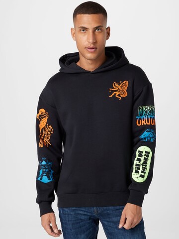 JACK & JONES Sweatshirt 'WALKER' in Schwarz: Vorderseite