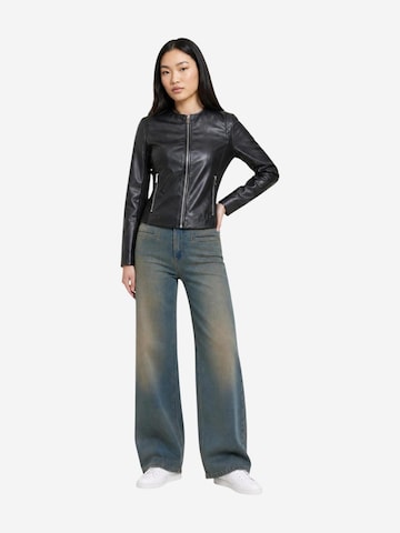 Giacca di mezza stagione 'ONLBITTEN MIX FAUX LEATHER JACKET CC OTW 15373291' di ONLY in nero
