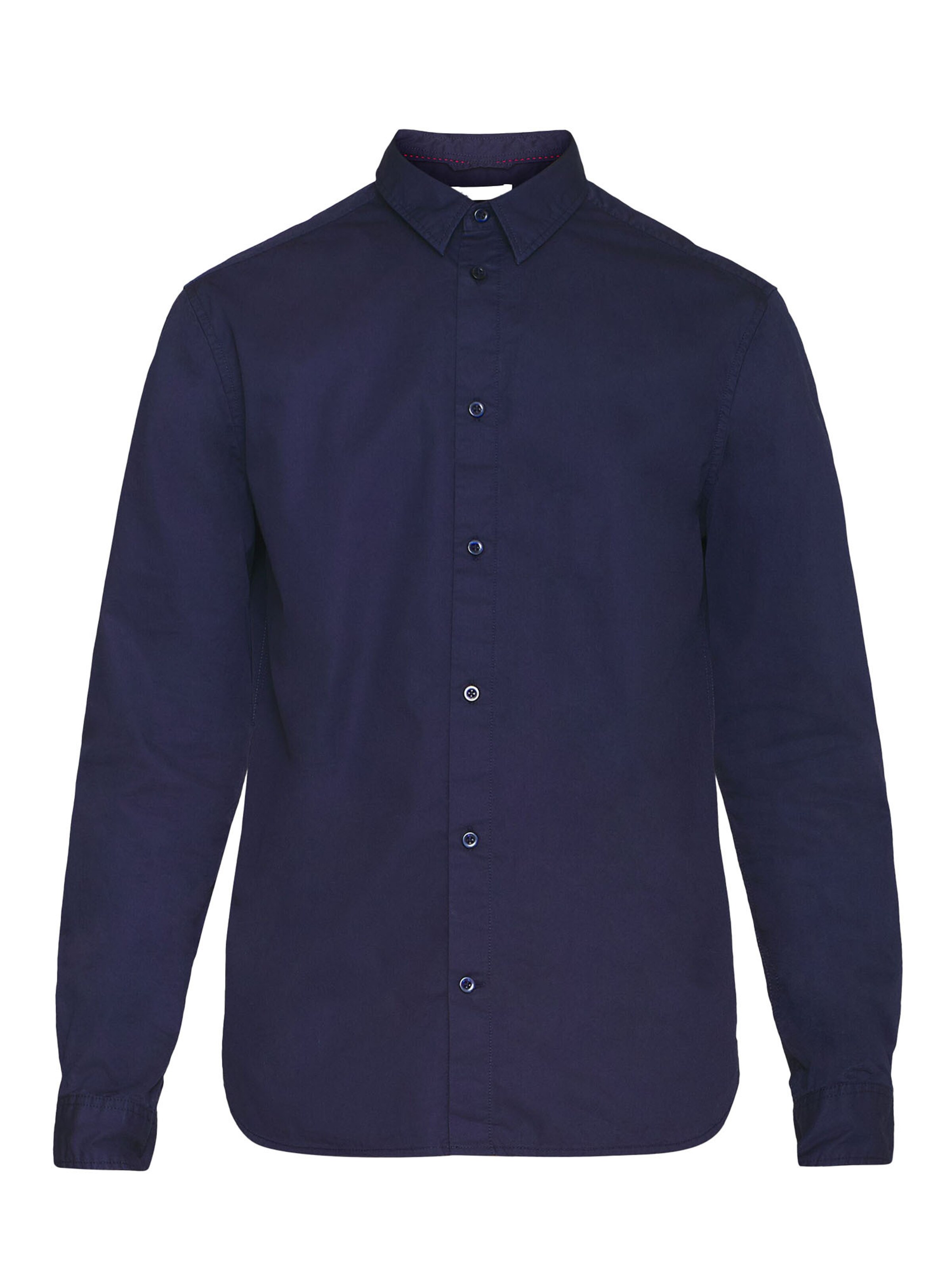KnowledgeCotton Apparel Regular fit Button Up Shirt 'Alf' in Blue: front