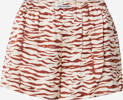 LOVE Stories Пижамные штаны 'Johnny' в Бежевый / Каштаново-коричневый, Обзор товара