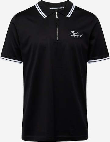 Karl Lagerfeld Poloshirt in Schwarz: predná strana