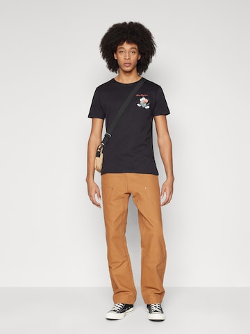 ALPHA INDUSTRIES Shirt 'Flying Buzz' in Black
