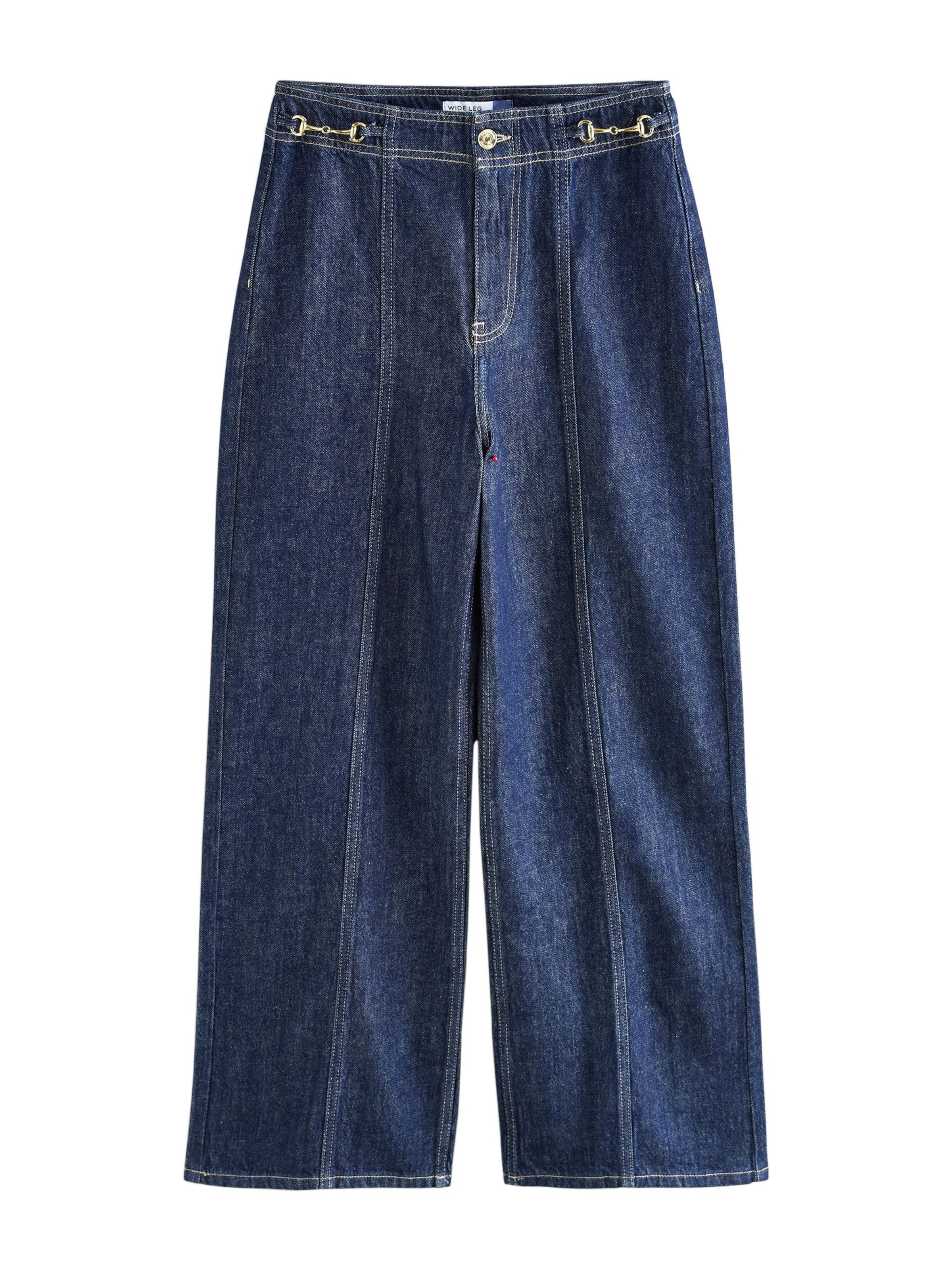 Next Laiad sääred Teksapüksid, värv sinine: eest vaates