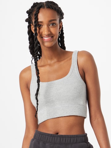 Juicy Couture - Top de punto en gris: frente