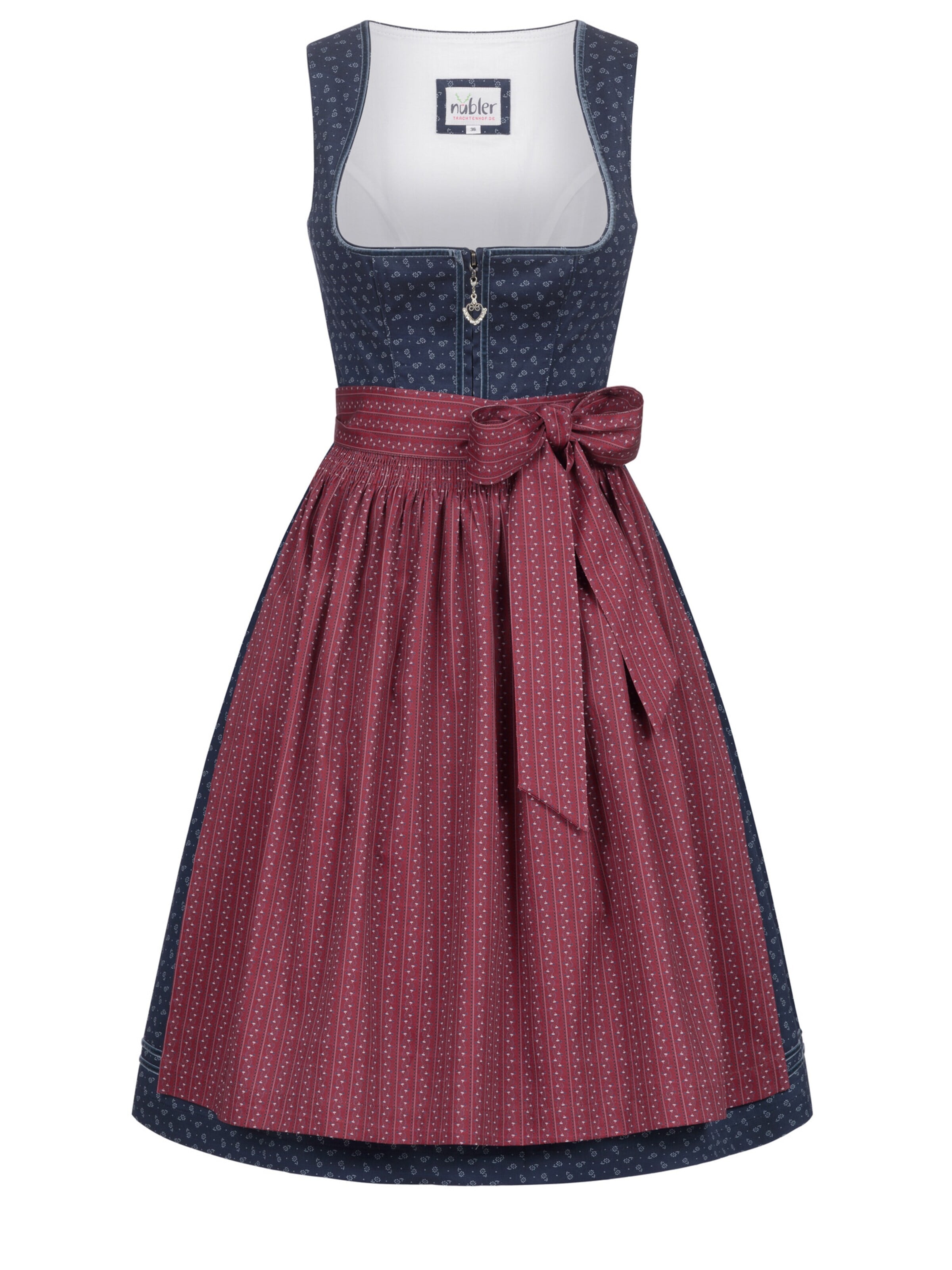 Trachtenhof Nübler Dirndl 'Dirndl midi Gesr' in Blue: front