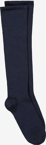 Ulla Popken Knee High Socks in Blue: front