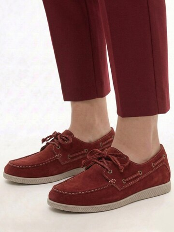 Maciejka Buty sznurowane '07799-44/00-1' w kolorze czerwony