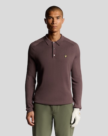 Lyle & Scott Trui in Lila: voorkant