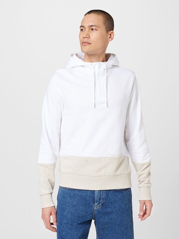 Calvin Klein Sweatshirt in Beige: front