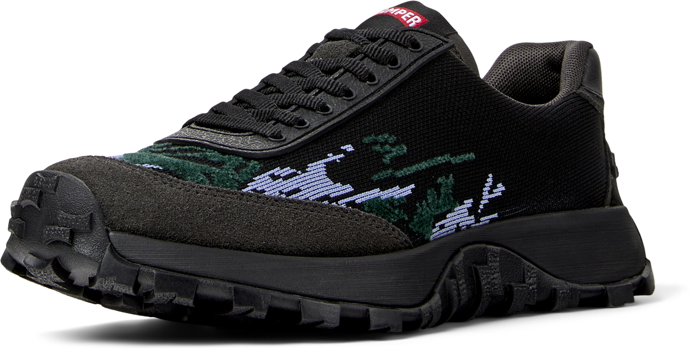 CAMPER Sneakers laag 'Drift Trail' in Zwart: voorkant